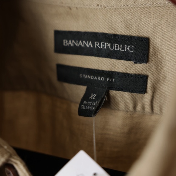 Tan Classic Safari Shirt Cotton - Picture 4 of 4